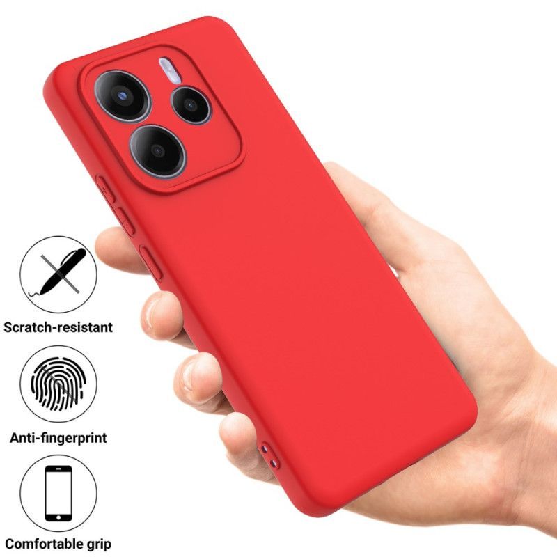Coque Xiaomi Redmi Note 14 5G Silicone Liquide à Lanière