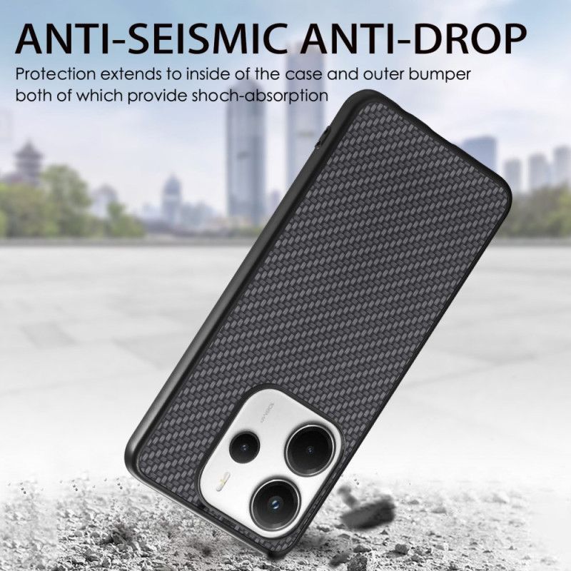 Coque Xiaomi Redmi Note 14 5G Texture Fibre Carbone