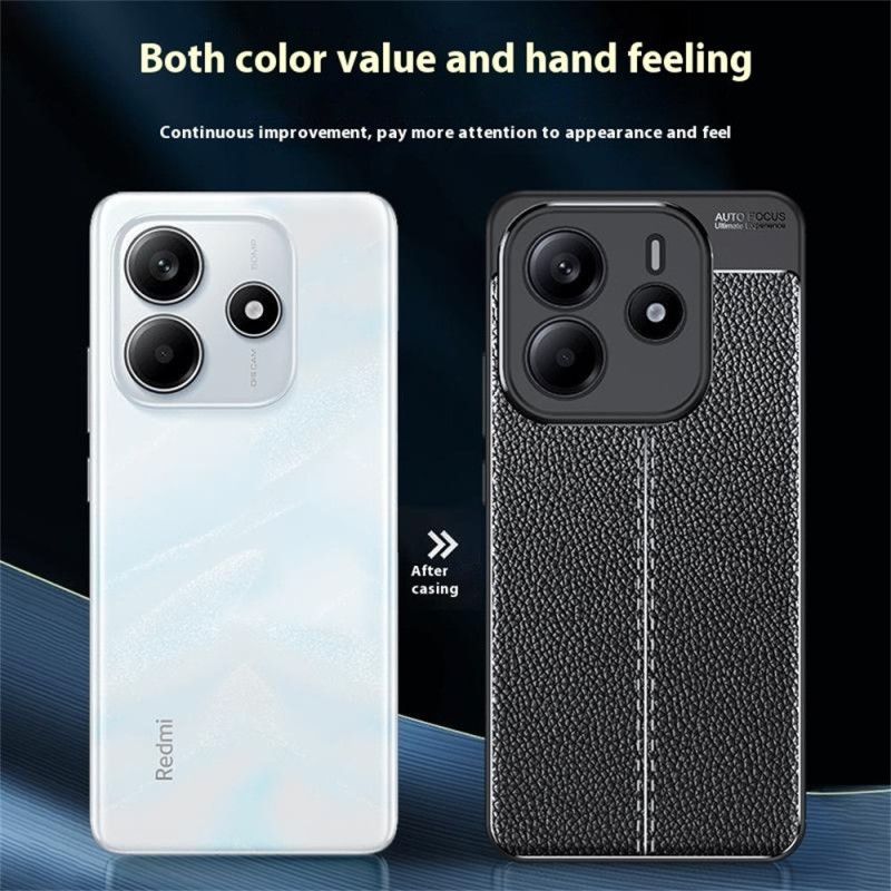 Coque Xiaomi Redmi Note 14 5G Texture Litchi