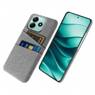 Coque Xiaomi Redmi Note 14 5G Tissu Porte-Cartes
