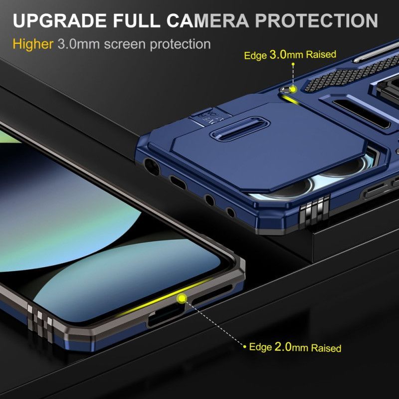 Coque Xiaomi Redmi Note 14 5G Ultra Résistante avec Support et Protecteur Objectif