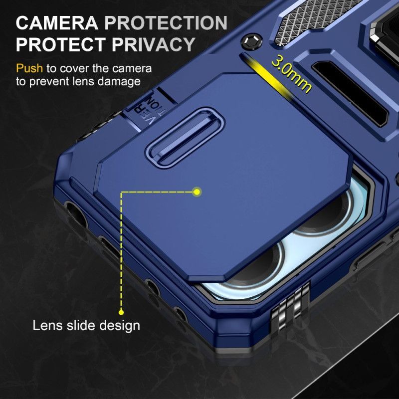 Coque Xiaomi Redmi Note 14 5G Ultra Résistante avec Support et Protecteur Objectif