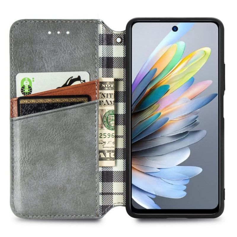 Flip Cover Xiaomi Redmi Note 14 5G Effet Cuir Vintage