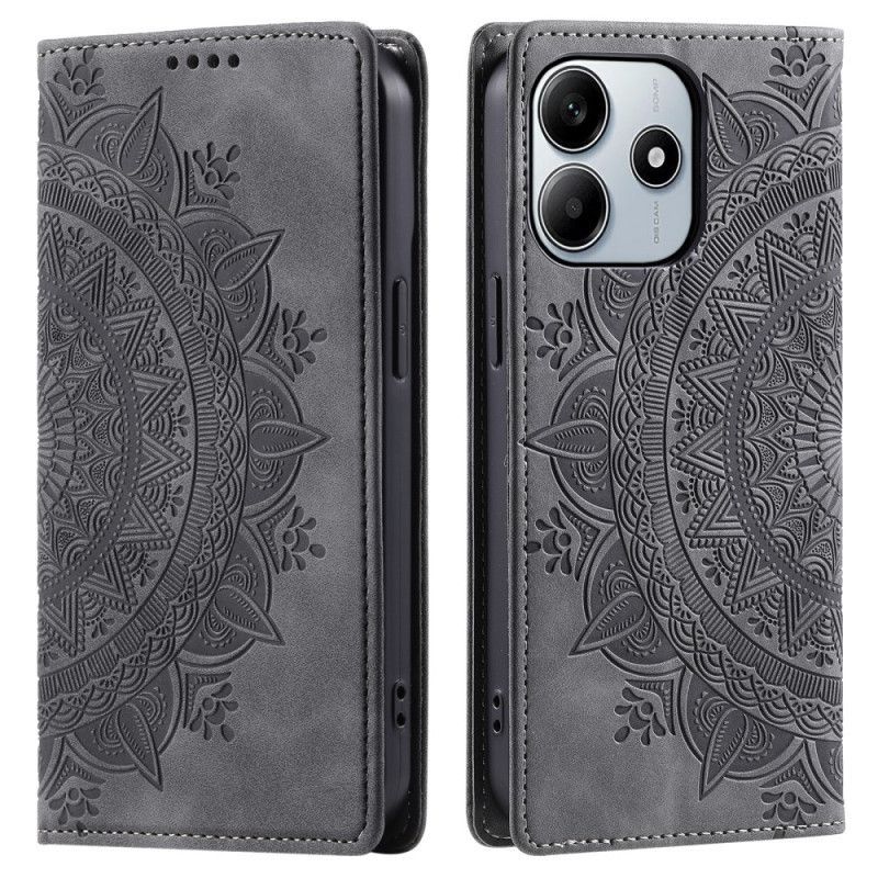 Flip Cover Xiaomi Redmi Note 14 5G Effet Daim Mandala