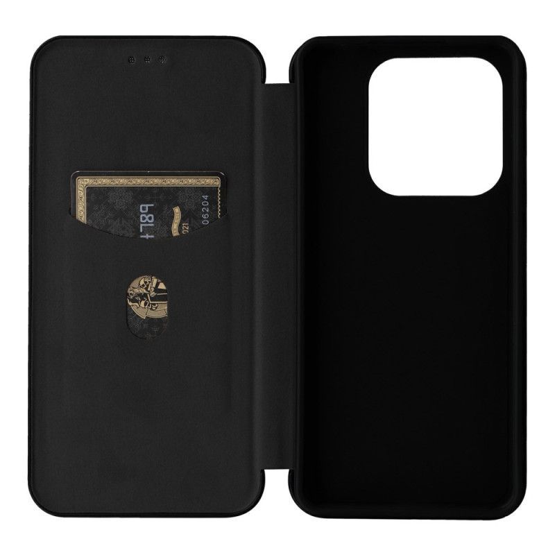 Flip Cover Xiaomi Redmi Note 14 5G Fibre Carbone