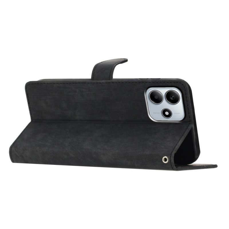 Housse Xiaomi Redmi Note 14 5G Effet Daim à Lanière