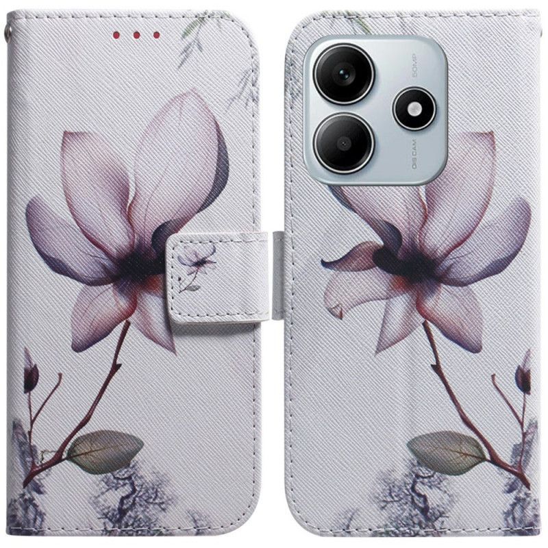 Housse Xiaomi Redmi Note 14 5G Fleur Rose