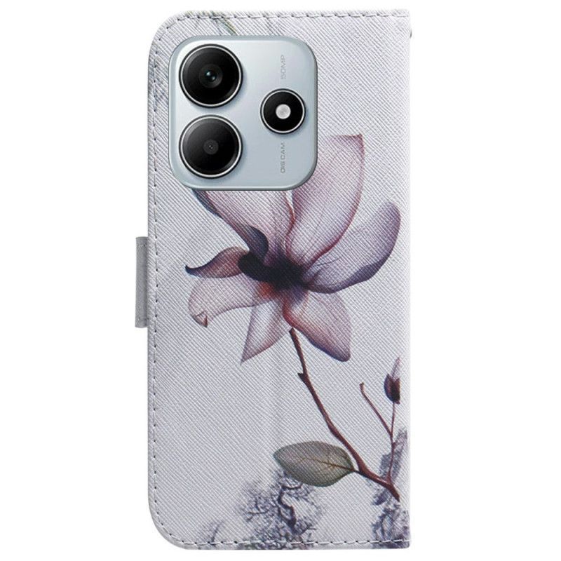 Housse Xiaomi Redmi Note 14 5G Fleur Rose