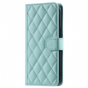 Housse Xiaomi Redmi Note 14 5G Matelassée avec Bandoulière et Lanière