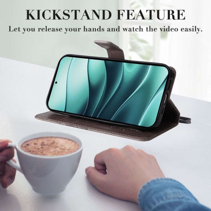 Housse Xiaomi Redmi Note 14 5G Papillons Géants à Lanière