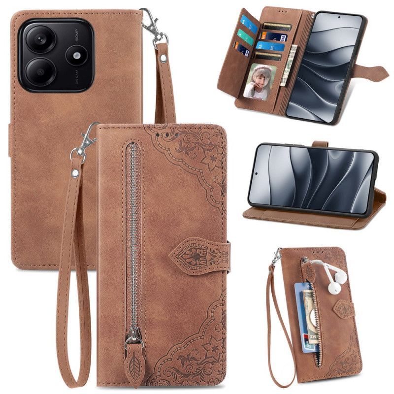 Housse Xiaomi Redmi Note 14 5G Pochette à Fermeture Éclair Motif