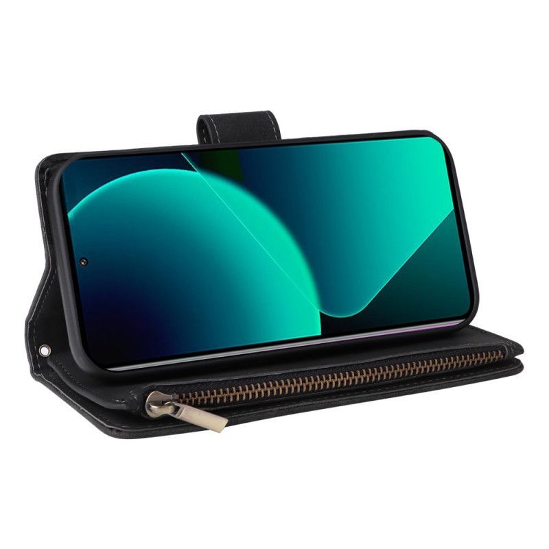 Housse Xiaomi Redmi Note 14 5G Portefeuille Effet Cuir Complet