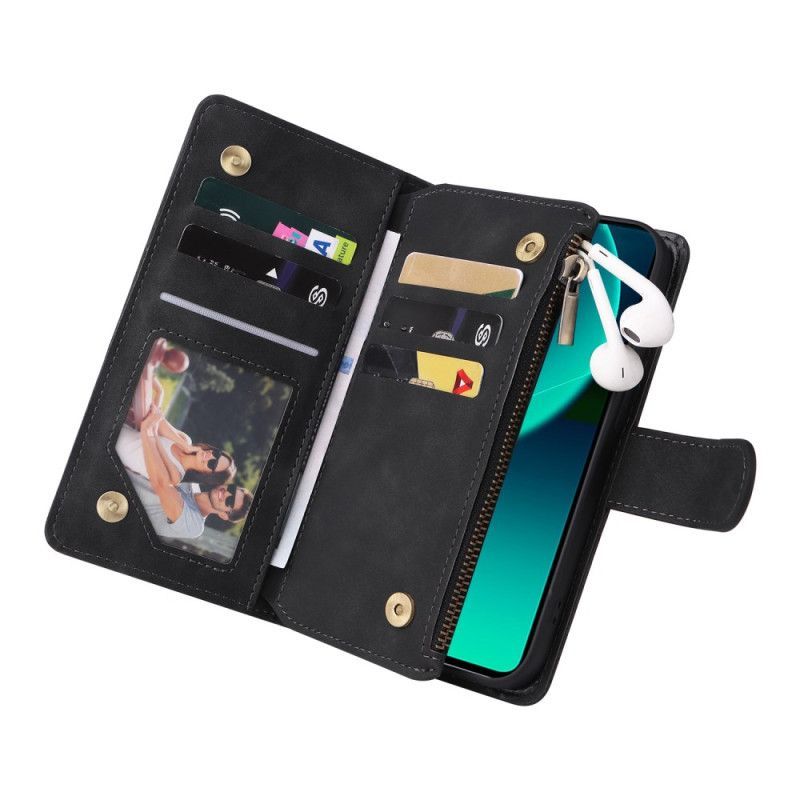 Housse Xiaomi Redmi Note 14 5G Portefeuille Effet Cuir Complet