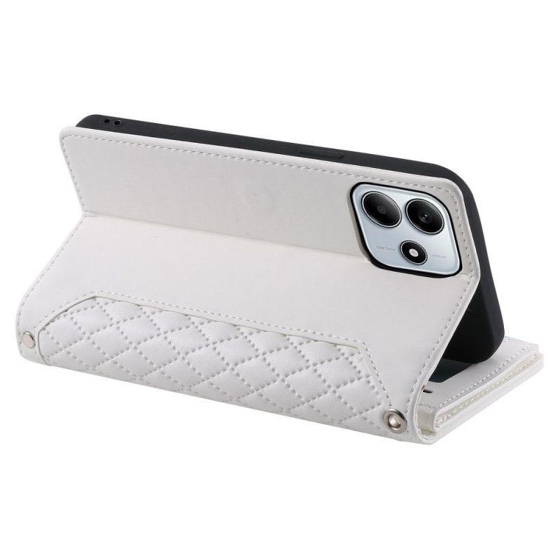 Housse Xiaomi Redmi Note 14 5G Portefeuille Matelassé