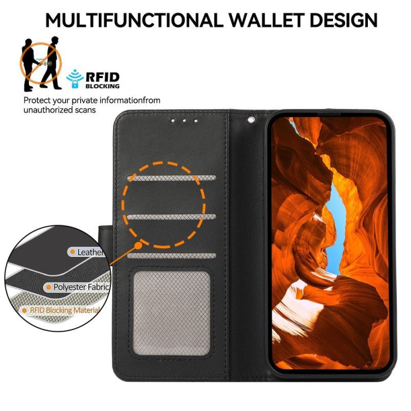 Housse Xiaomi Redmi Note 14 5G Portefeuille Protection RFID ABEEL