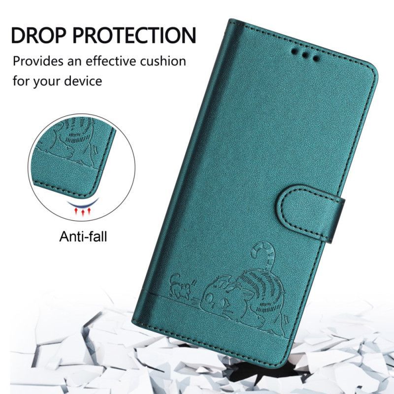Housse Xiaomi Redmi Note 14 5G Protection RFID Scène de Chat