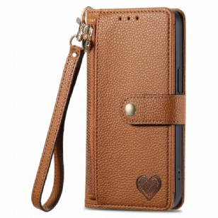 Housse Xiaomi Redmi Note 14 5G RFID avec Portefeuille et Poche Zippée RFID