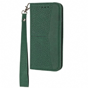 Housse Xiaomi Redmi Note 14 5G Texture Tissée à Lanière