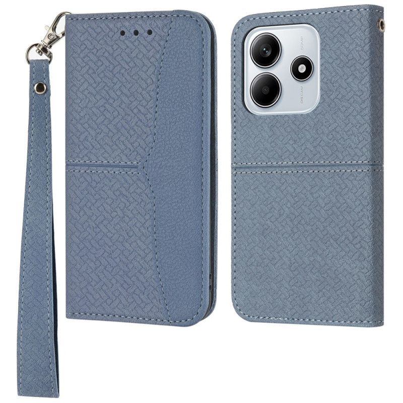 Housse Xiaomi Redmi Note 14 5G Texture Tissée à Lanière