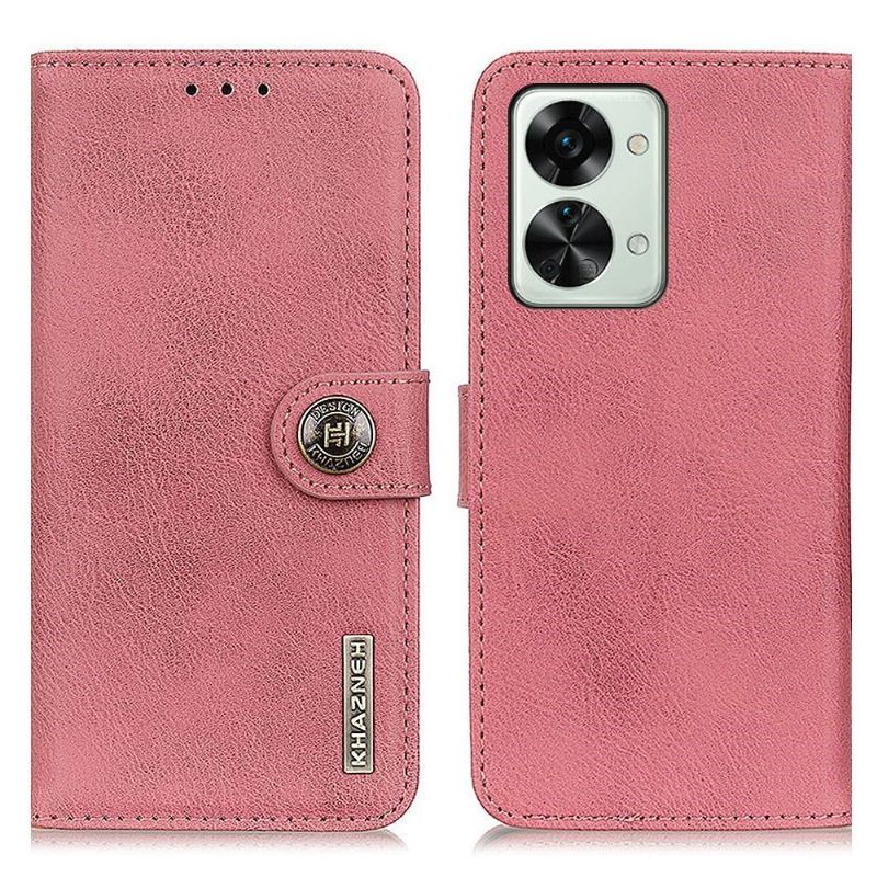 Housse OnePlus Nord 2T 5G KHAZNEH imitation cuir