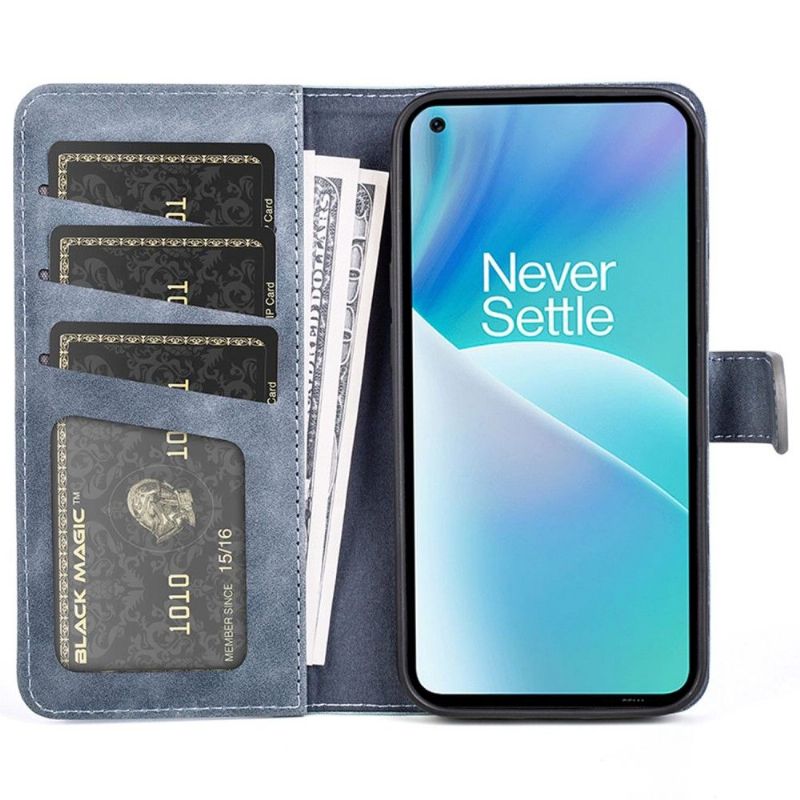 Housse OnePlus Nord 2T 5G Stand Folio Bicolore