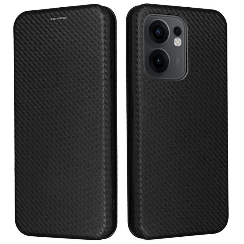 Flip Cover Oppo Reno 13F 4G / 5G / FS 5G Fibre Carbone