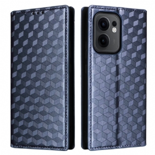 Flip Cover Oppo Reno 13F 4G / 5G / FS 5G Losanges 3D