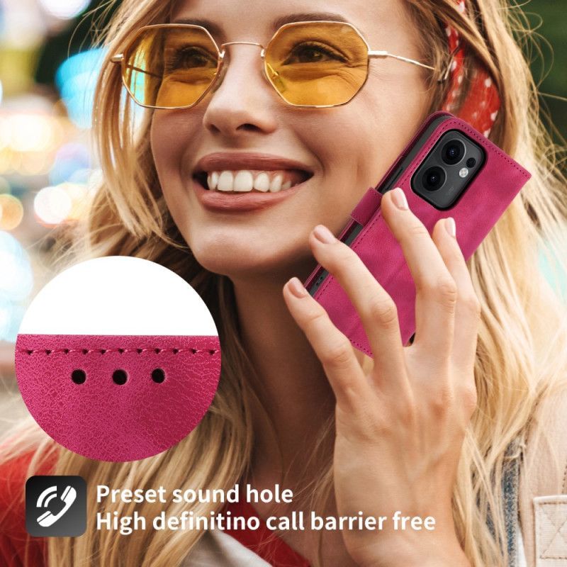 Housse Oppo Reno 13F 4G / 5G / FS 5G Effet Daim Dentelle aec Lanière et Bandoulière