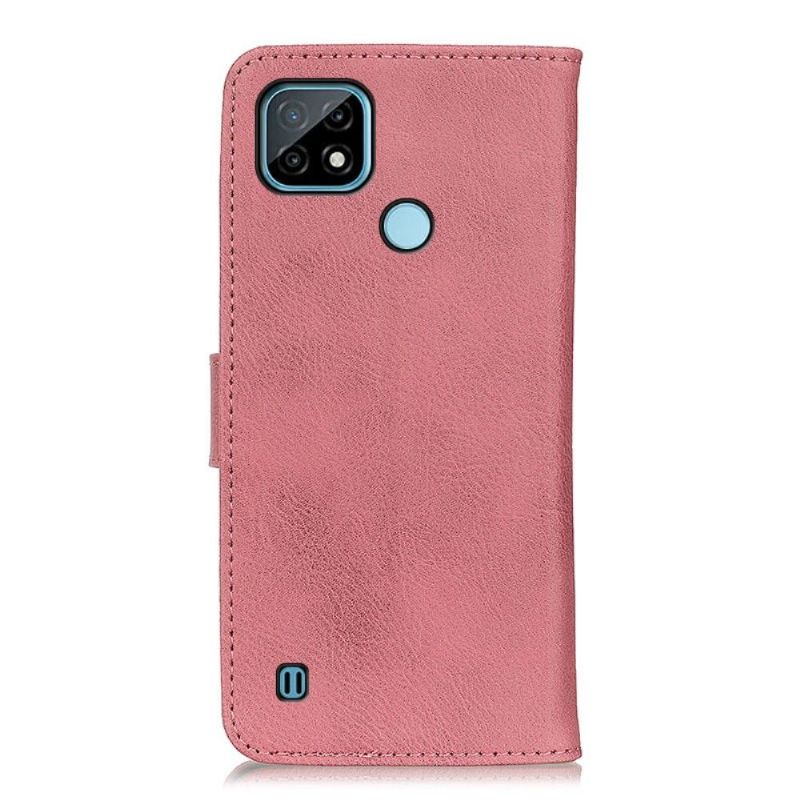Housse Realme C21 KHAZNEH Effet Cuir Porte-Cartes