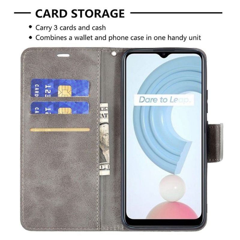 Housse Realme C21 simili cuir Magnetic