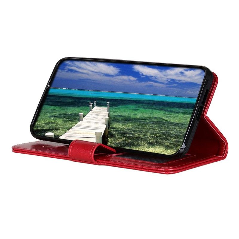 Realme C21 - Étui Folio Simili Cuir Fonction Support