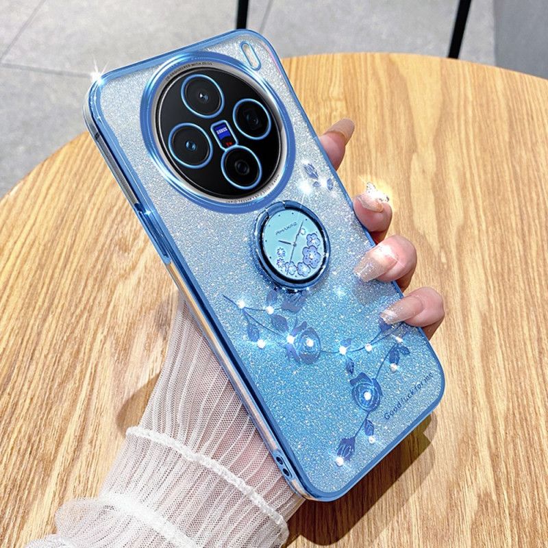 Coque Vivo X200 Pro Support Fleurs et Srass KADEM