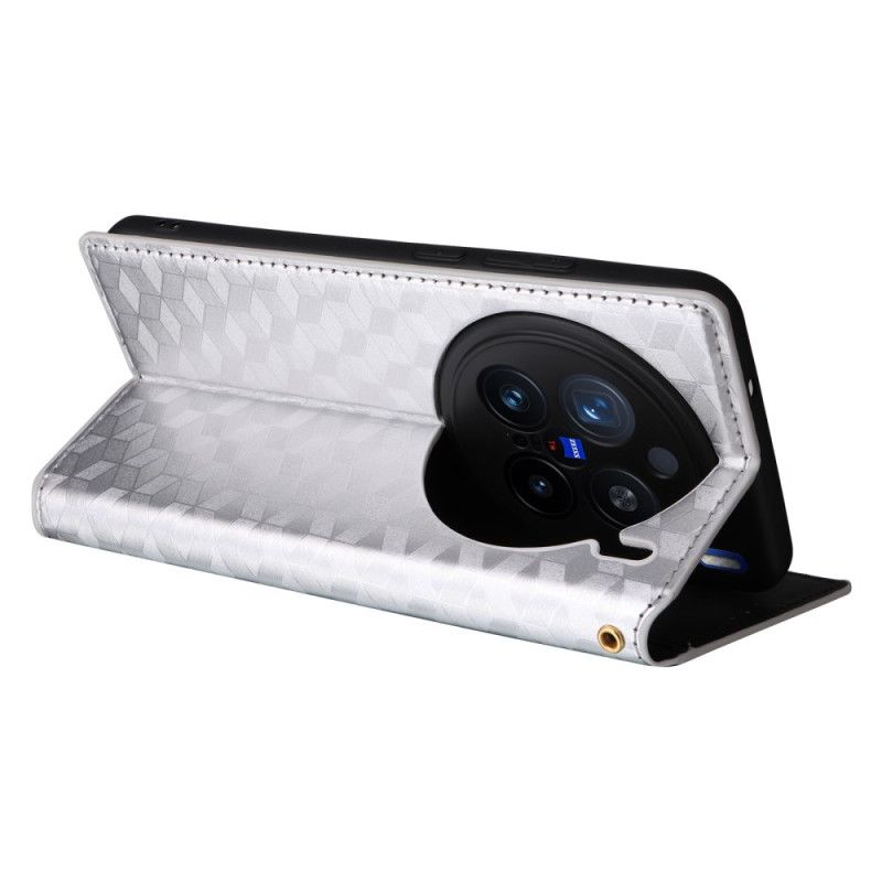 Flip Cover Vivo X200 Pro Motif Losanges