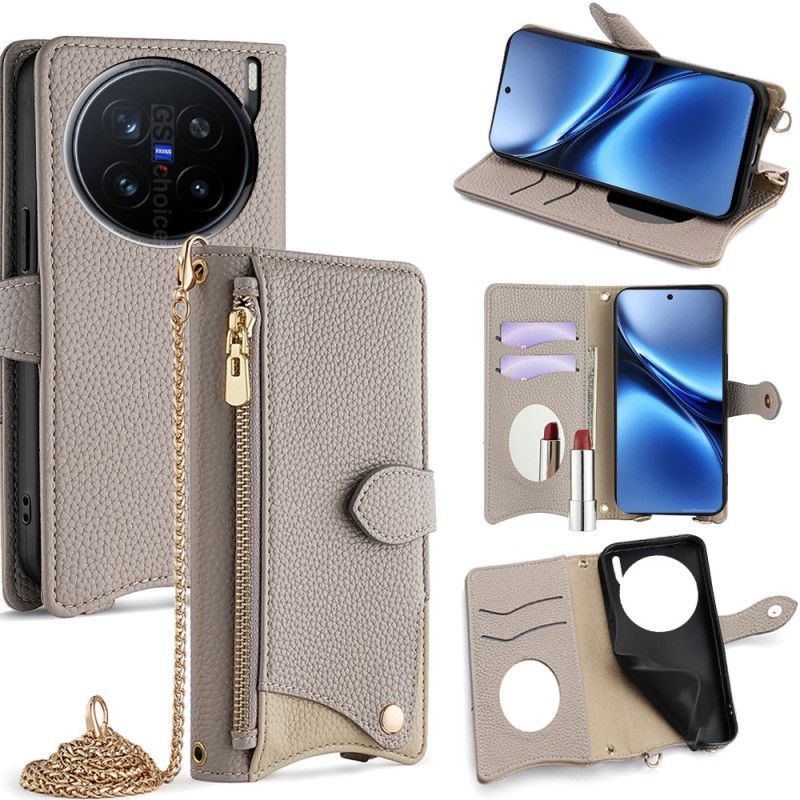 Housse Vivo X200 Pro 5G Miroir et Bandoulière