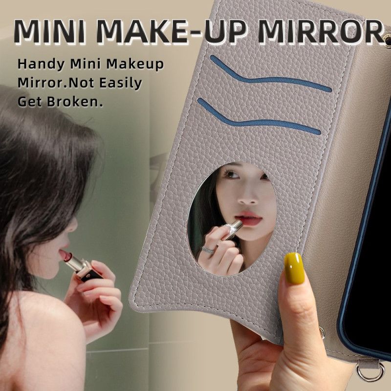 Housse Vivo X200 Pro 5G Miroir et Bandoulière