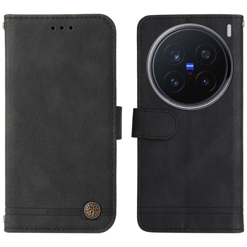 Housse Vivo X200 Pro Effet Daim Rivet Décoratif