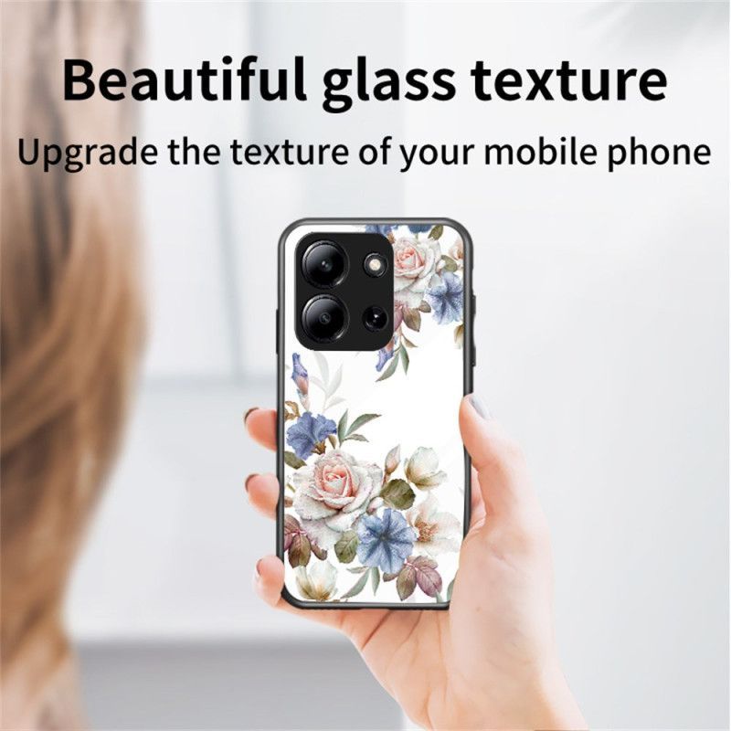 Coque Xiaomi Redmi 15C 5G / 4G / Poco C85 4G Verre Trempé Florale