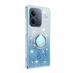 CoqueXiaomi Redmi 15C 4G / 5G / Poco C85 Anneau-Support Fleurettes KADEM