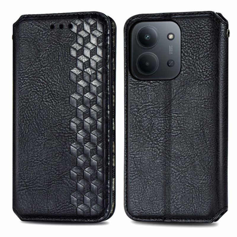 Flip Cover Xiaomi Redmi 15C 5G / 4G / Poco C85 4G Effet Daim Frise