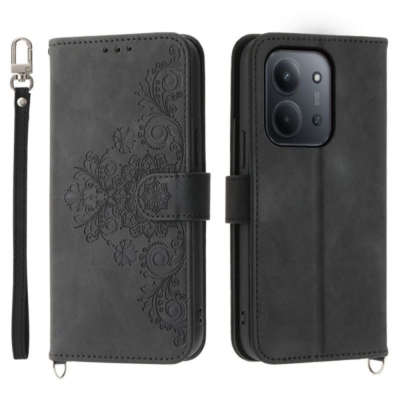 Housse Xiaomi Redmi 15C 4G / 5G / Poco C85 Effet Daim Dentelle