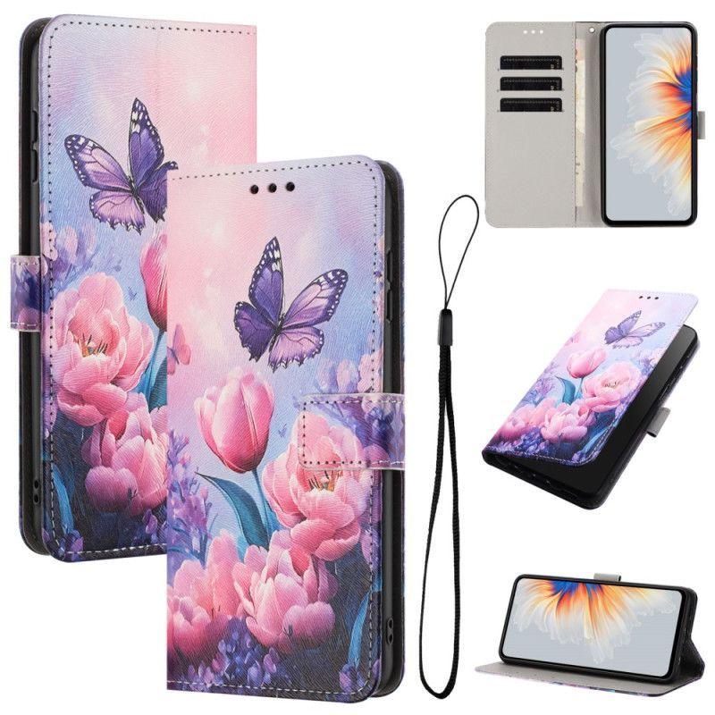 Housse Xiaomi Redmi 15C 4G / 5G / Poco C85 Motif Floral Rose