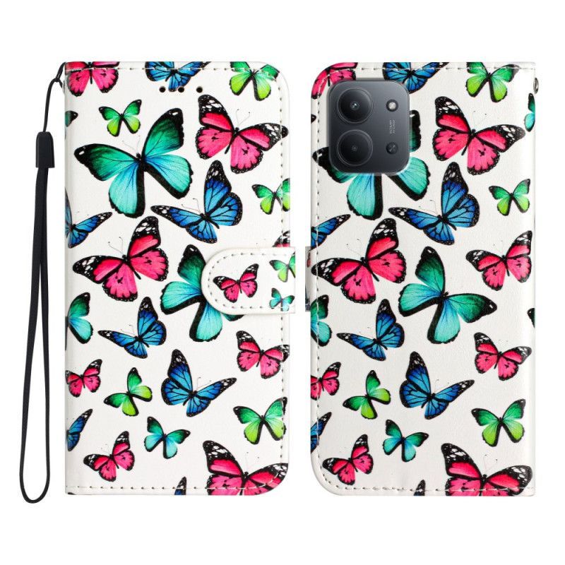 Housse Xiaomi Redmi 15C 4G / 5G / Poco C85 Papillons Colorés