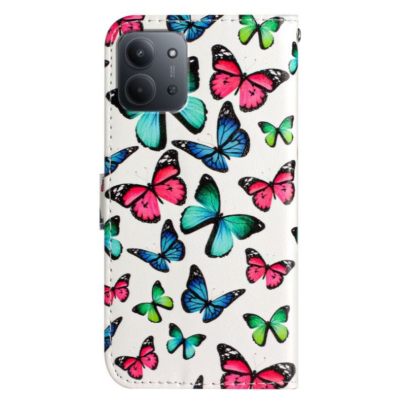 Housse Xiaomi Redmi 15C 4G / 5G / Poco C85 Papillons Colorés