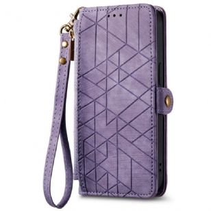 Housse Xiaomi Redmi 15C 5G / 4G / Poco C85 Portefeuille Géométrique