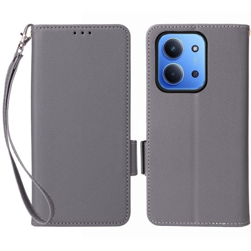 Housse Xiaomi Redmi 15C 5G / 4G / Poco C85 4G Simili Cuir avec Lanière