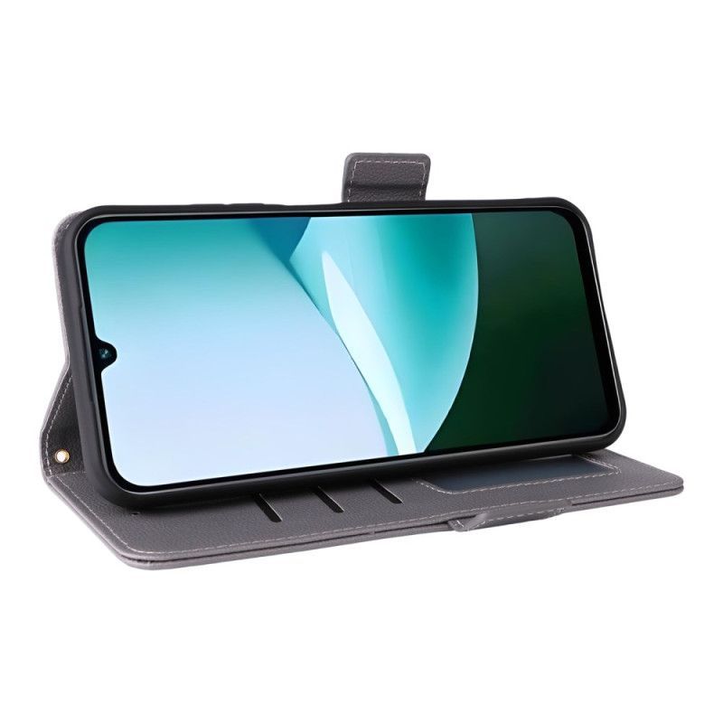 Housse Xiaomi Redmi 15C 5G / 4G / Poco C85 4G Simili Cuir avec Lanière