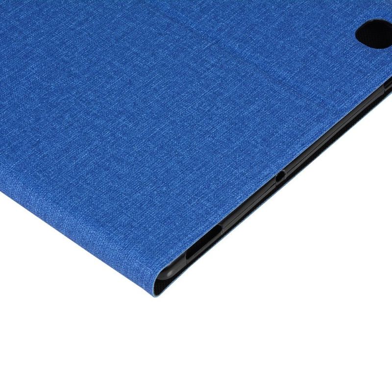 Housse Samsung Galaxy Tab S6 Lite effet toile avec fonction support