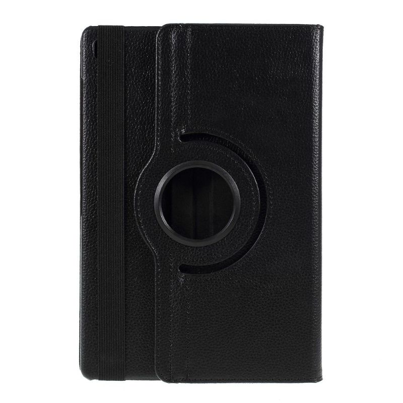Housse Samsung Galaxy Tab S6 Lite simili cuir litchi rotatif 360 degrés