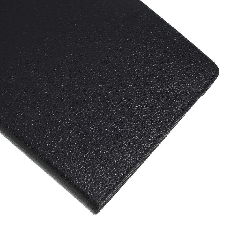 Housse Samsung Galaxy Tab S6 Lite simili cuir litchi rotatif 360 degrés