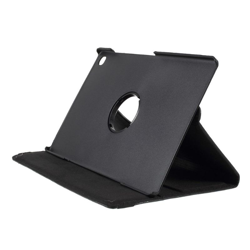 Housse Samsung Galaxy Tab S6 Lite simili cuir litchi rotatif 360 degrés